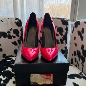 Philipp Plien Women’s  Pink Patent Leather Pumps Size 40